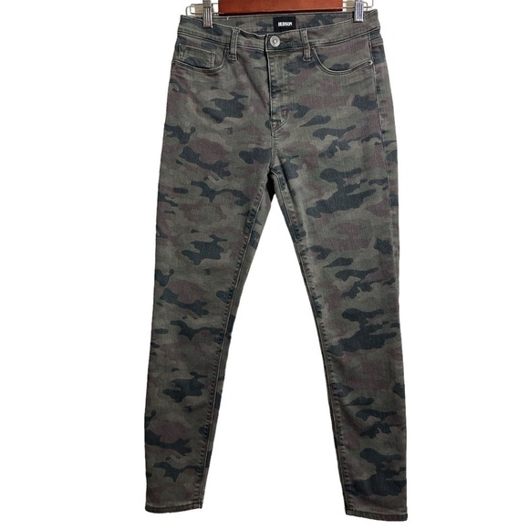 Hudson Cotton Blend Camo Barbara High Waist Skinny Jeans Sz. 28 - Picture 5 of 11